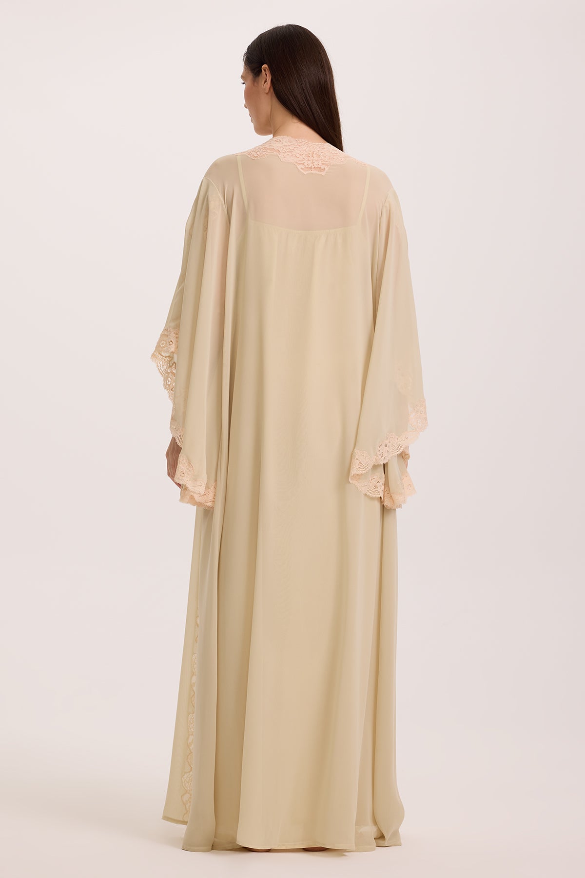 Dew Cotton-Voile Nightgown and Chiffon Robe