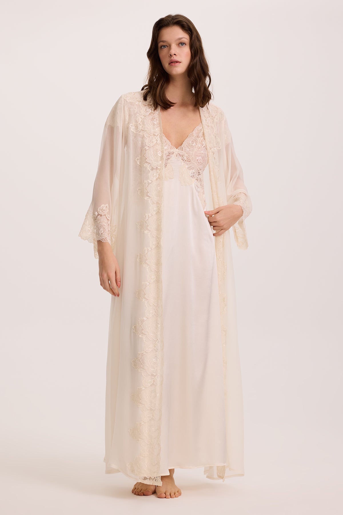 Dream Silk Nightgown and Robe