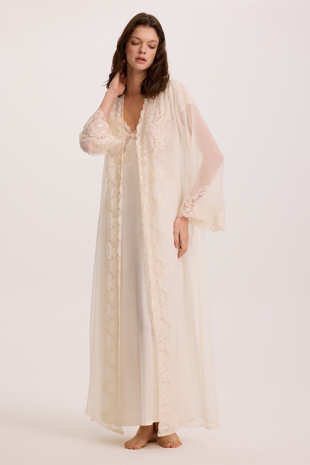 Dream Silk Nightgown and Robe