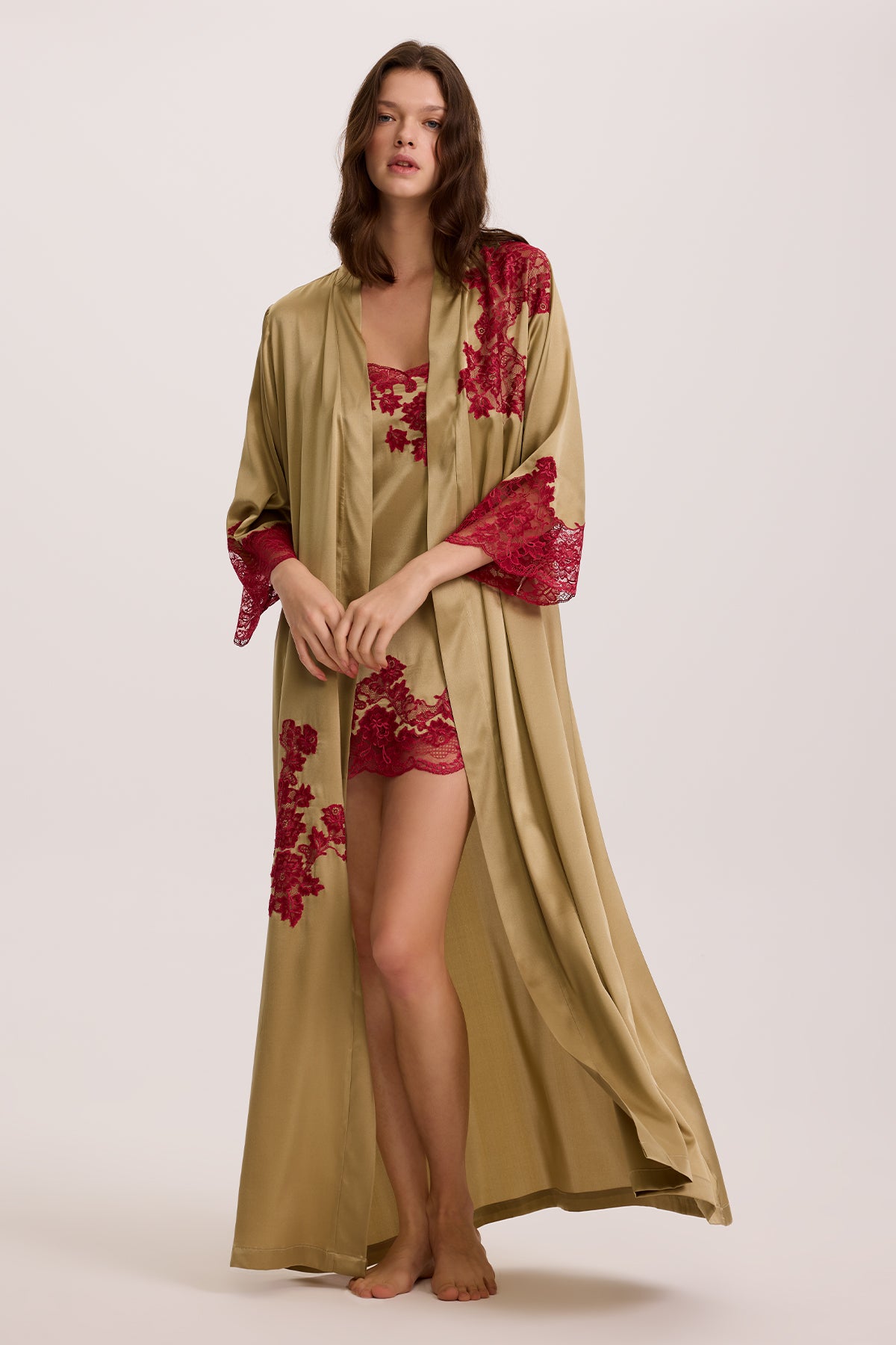 Eden Silk Nightie and Long Robe