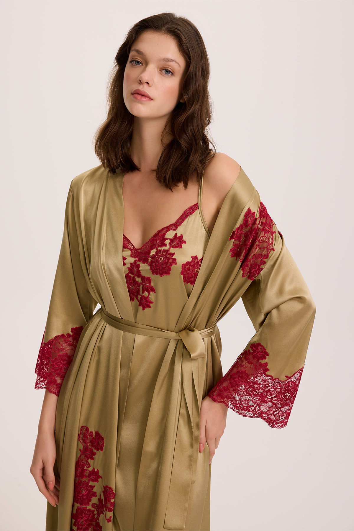 Eden Silk Long Nightgown and Robe