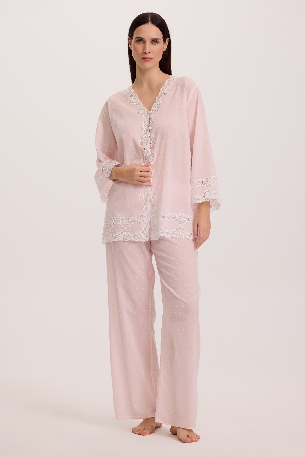 Dottie Pink Pajama Set and Robe