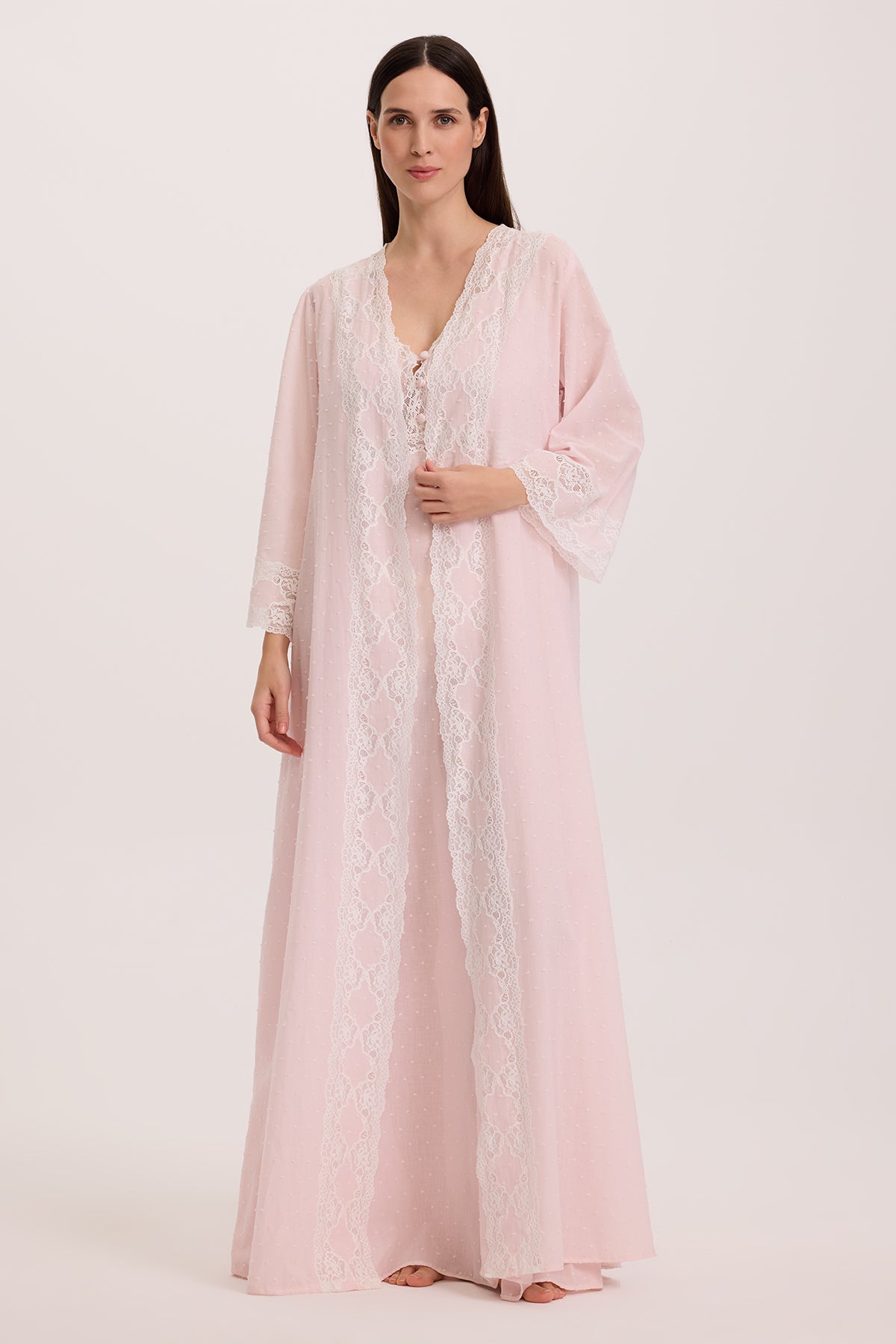 Dottie Pink Nightgown and Robe Set