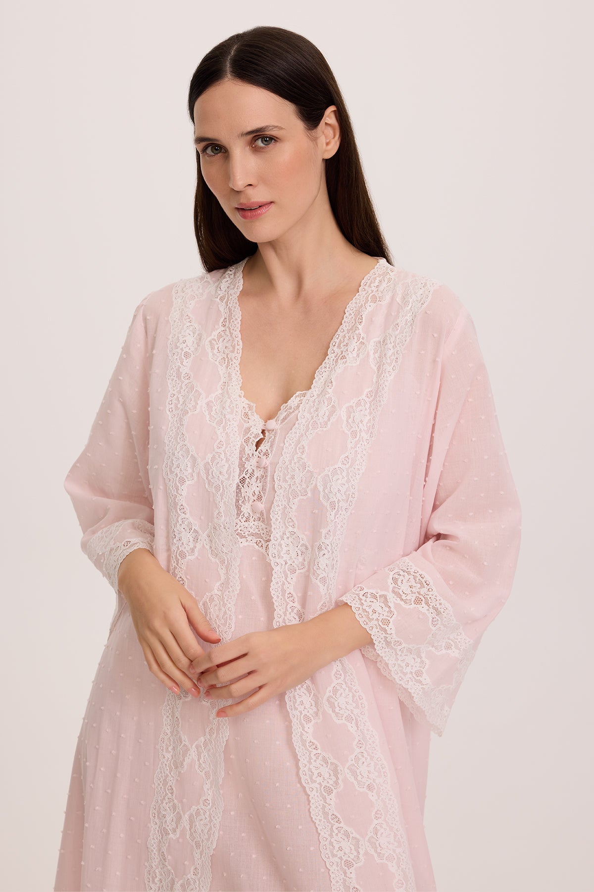 Dottie Pink Nightgown and Robe Set