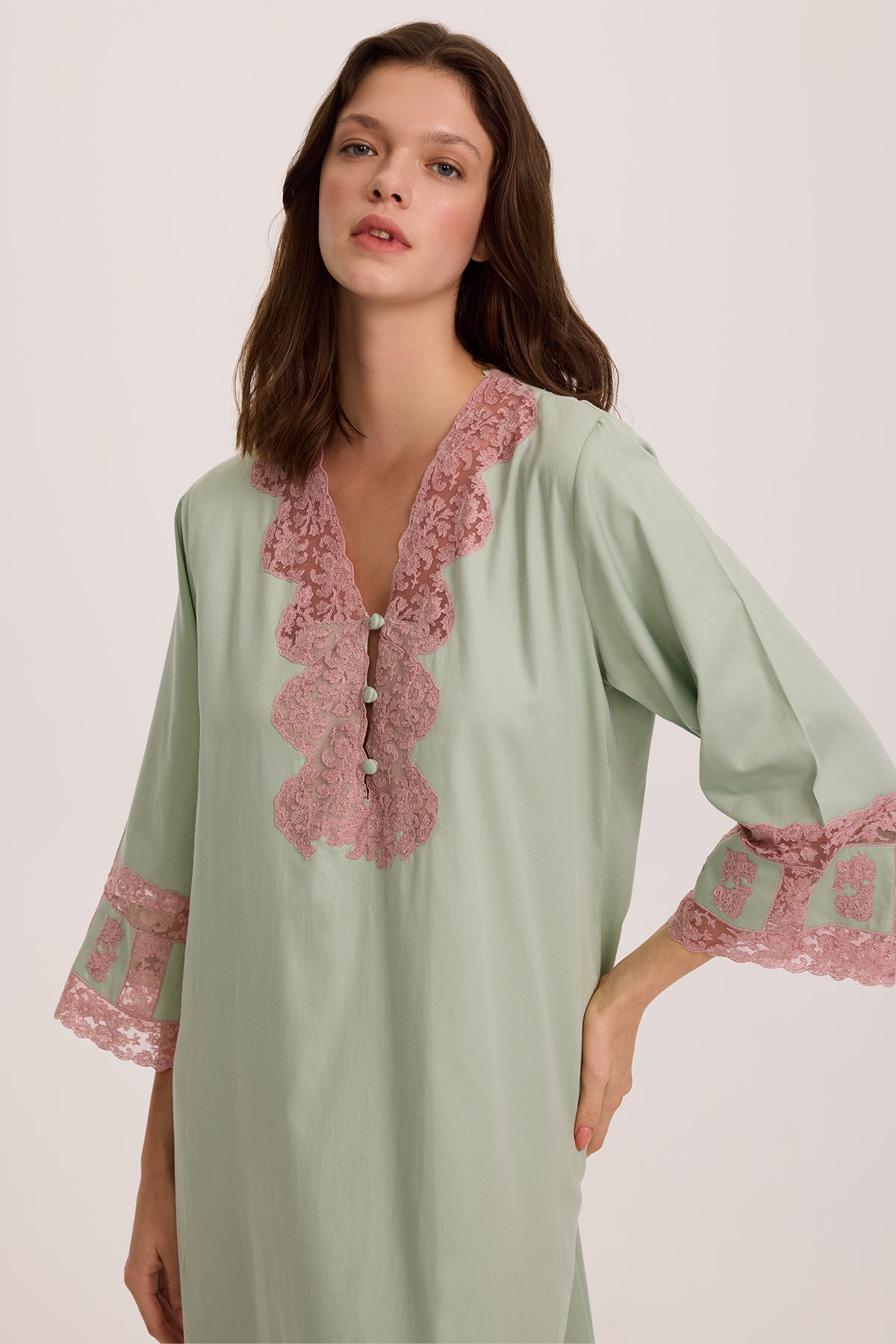Botanica Sage Cotton Nightgown