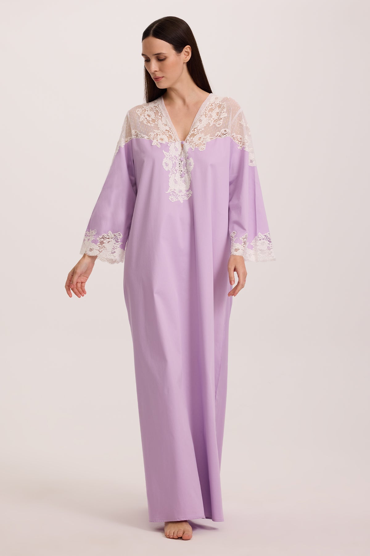 Mimosa Lavender Cotton Nightgown