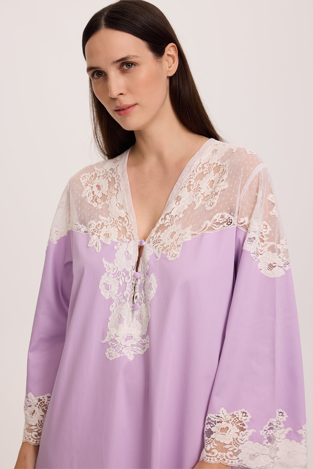 Mimosa Lavender Cotton Nightgown