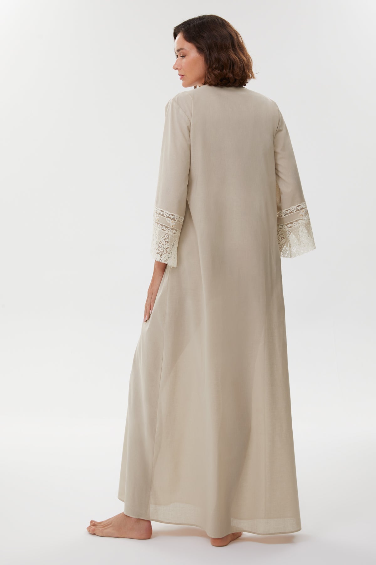 Berthe Stone Beige Nightgown