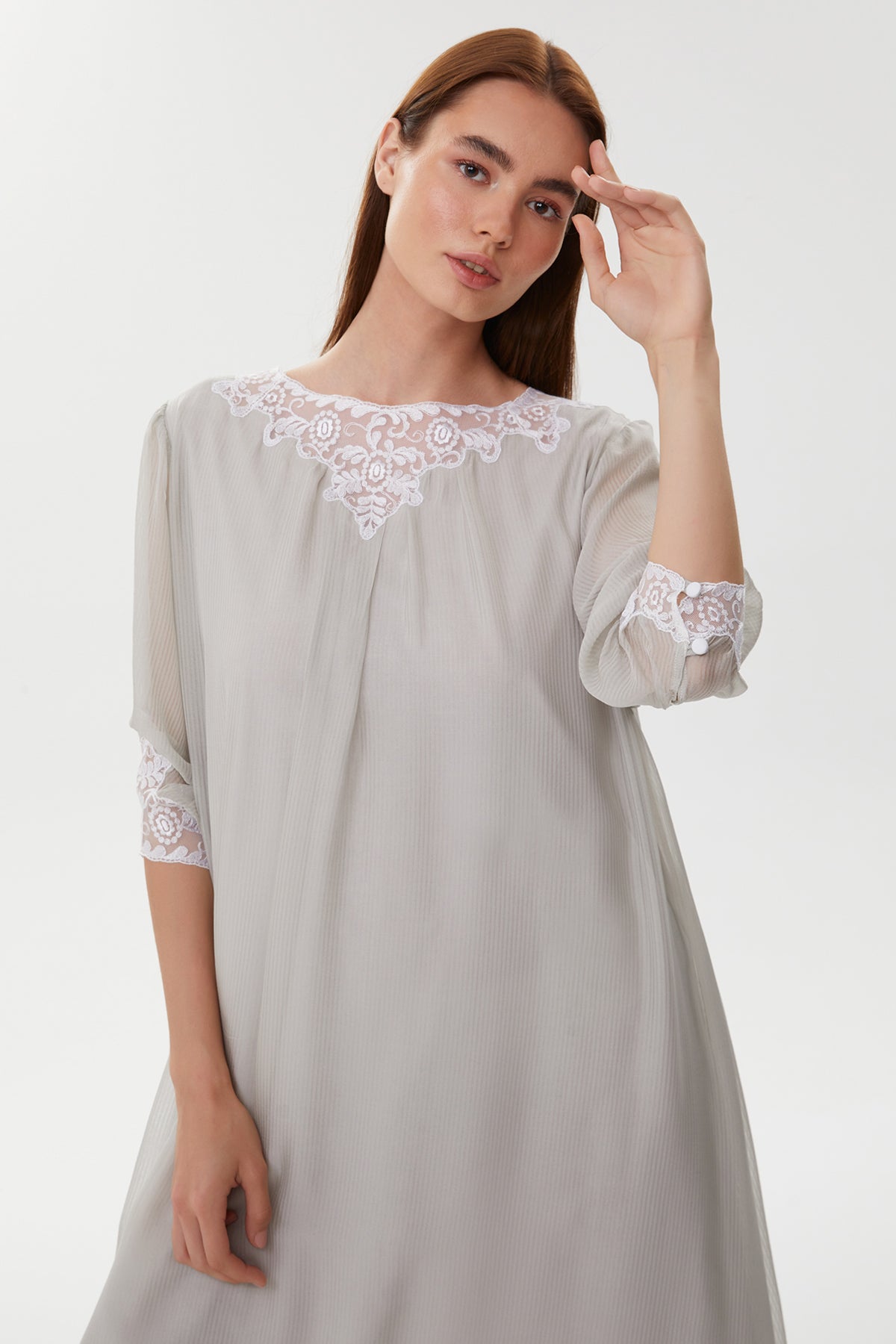 Fiona Soft Cloud Lace Nightgown