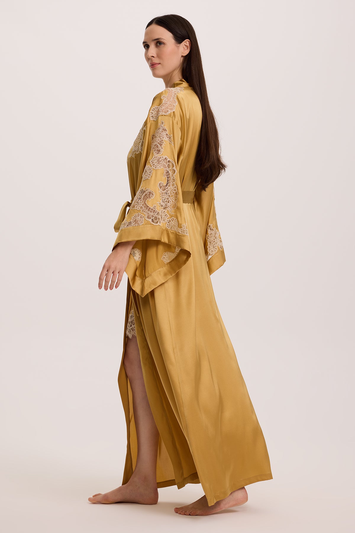 Aurelian Silk Chemise with Long Robe