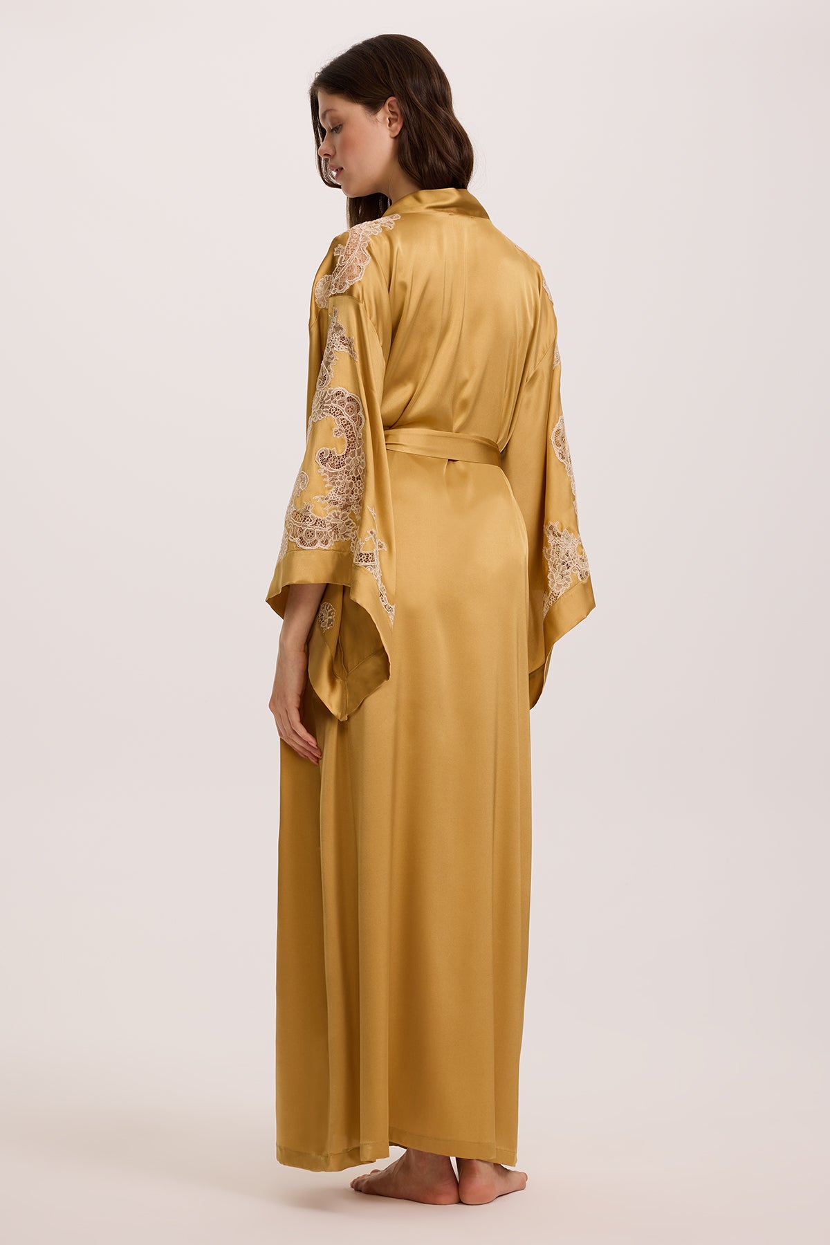 Aurelian Silk Camisole&Shorts and Long Robe 