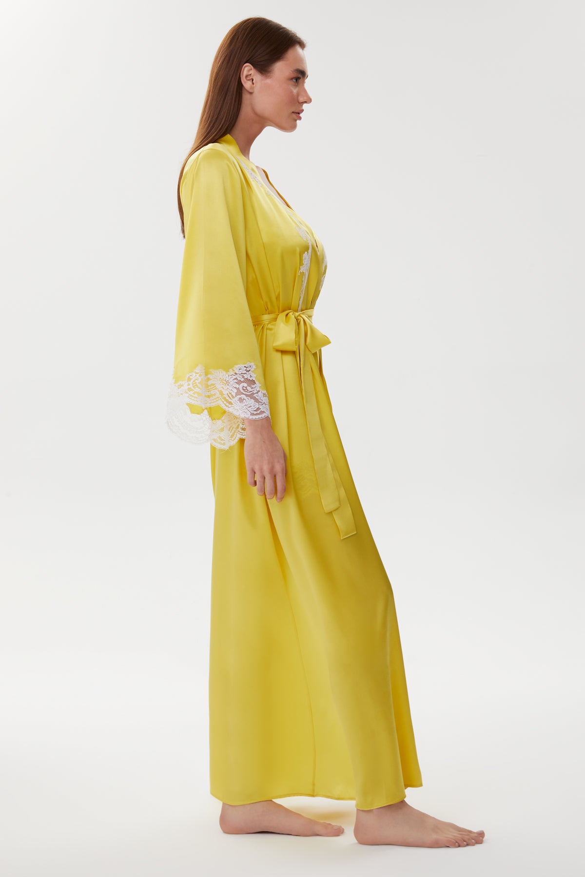 Vicky Buttercup Yellow Pure Silk Set