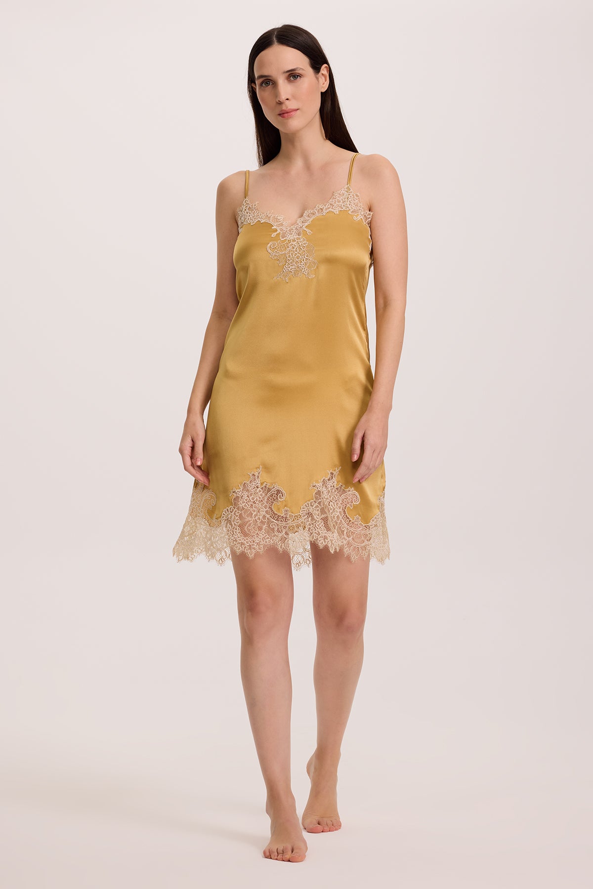 Aurelian Silk Chemise with Long Robe
