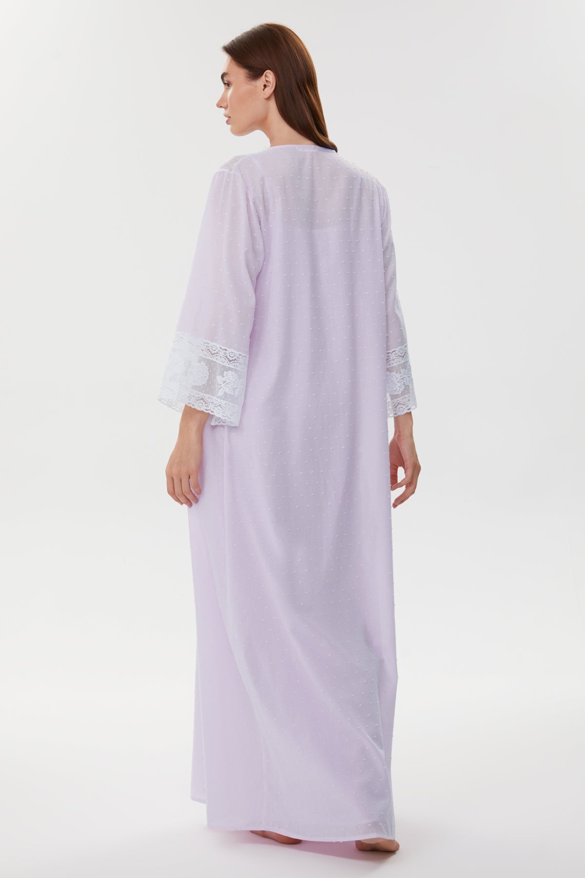 Clarice Cotton Voile Nightgown & Robe Set