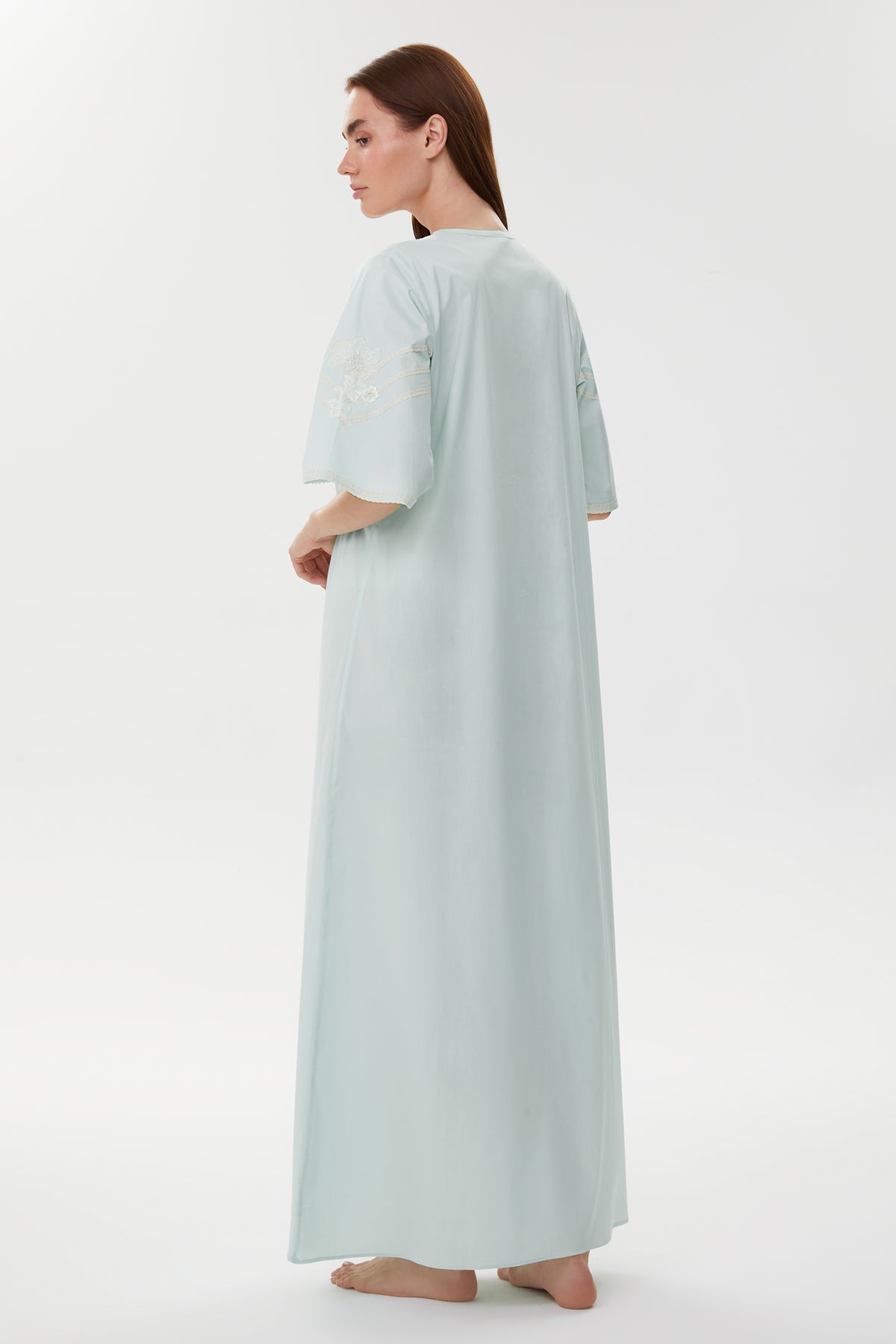 Amy Mint Cotton Nightgown