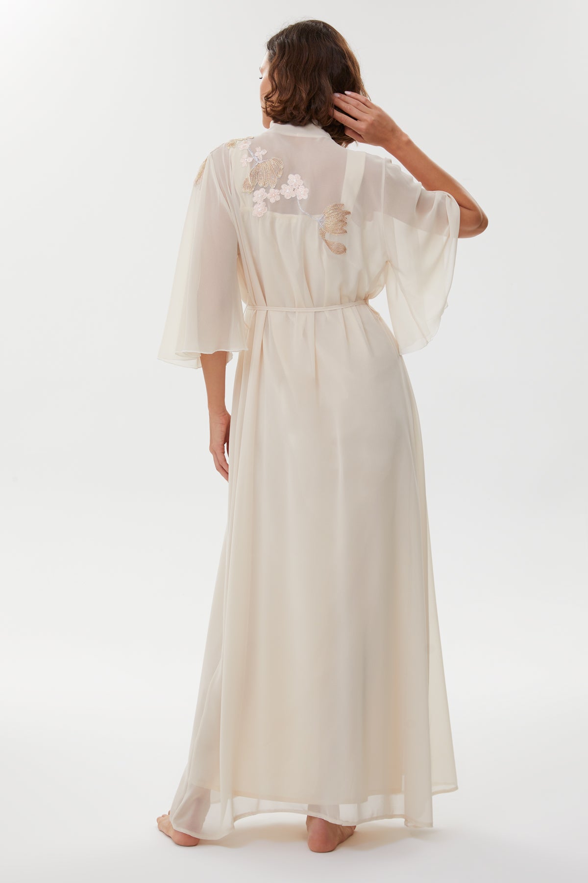 Allison Chickpea Maternity Nightgown & Chiffon Robe