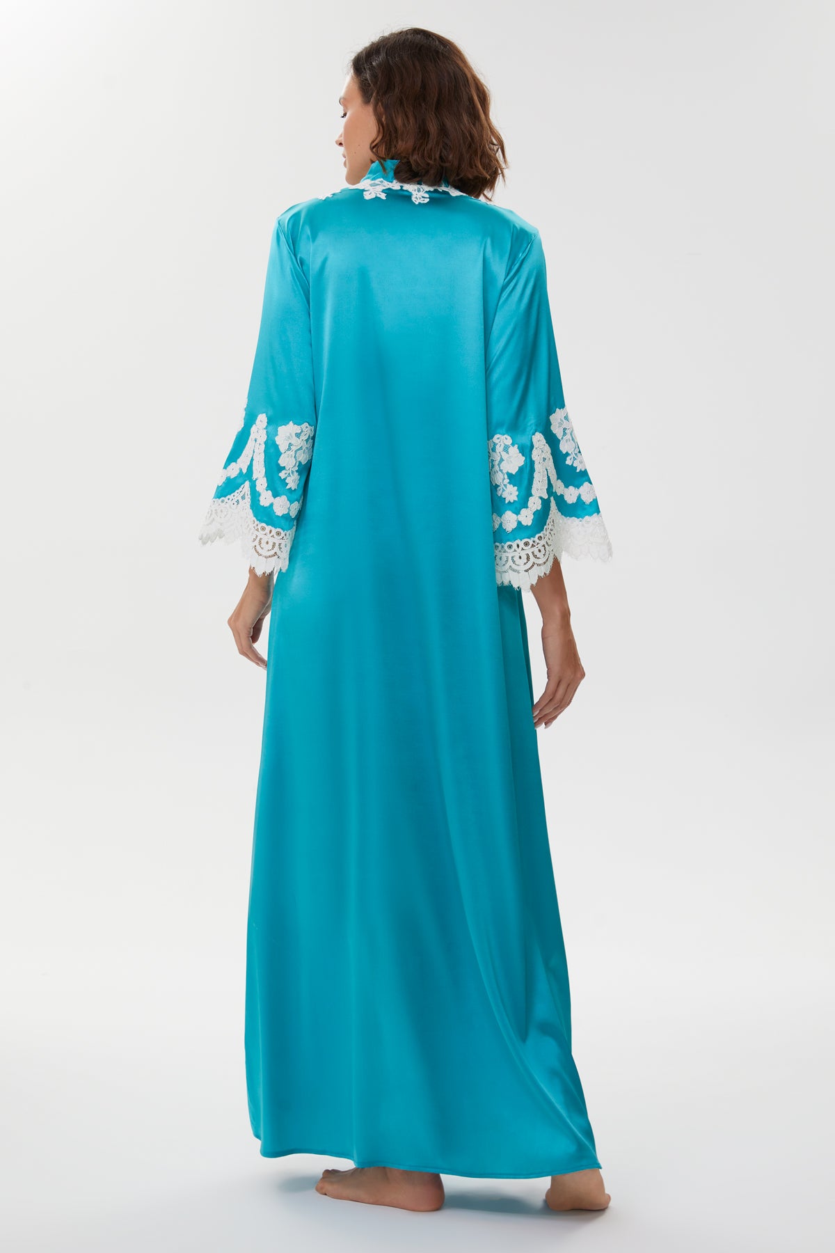 Amelie Royal Blue Pure Silk Nightgown